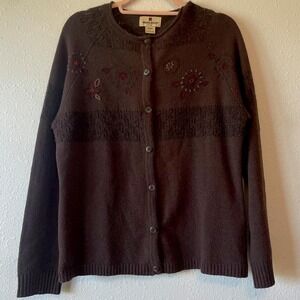 Vintage 1980s Retro Geometric Grandpa Sweater